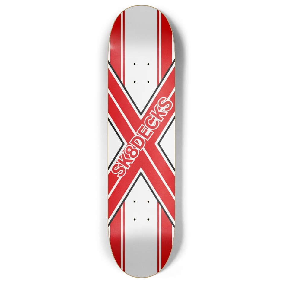 image_537783c2-782e-4223-9433-f6bb70c8ec5a.png Redline X Skateboard (8") - Image 1